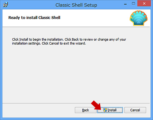 Classic Shellのインストール