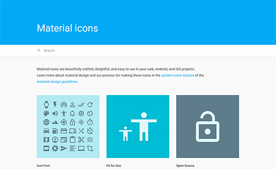 Google Material icons