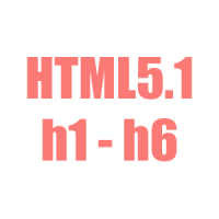 HTML5.1 h1